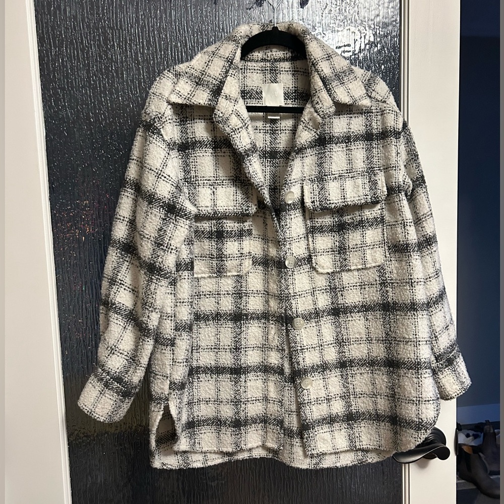 H&M Plaid Shacket